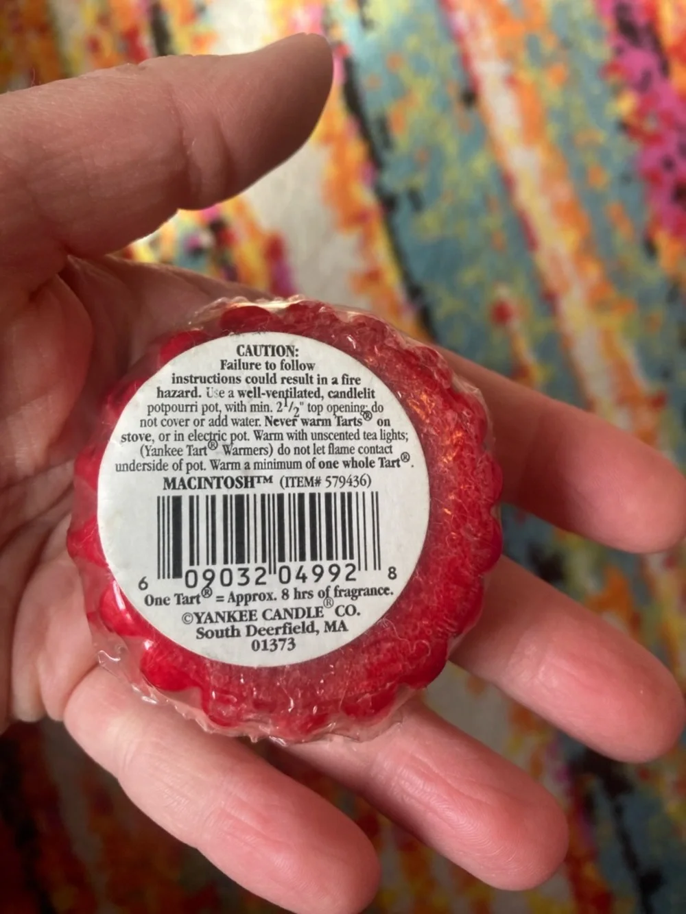 🌷5/$25Yankee Candle Macintosh & Christmas Wreath Wax Potpourri Tarts - Picture 3 of 5